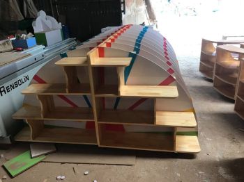 Kệ bán nguyệt 2 khối